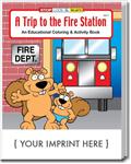 CS0195 A Trip To The Fire Station Coloring and Activity Book with Custom Imprint